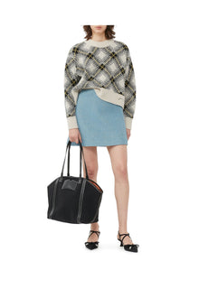 Twill Wool Suiting Mini Skirt | Heather
