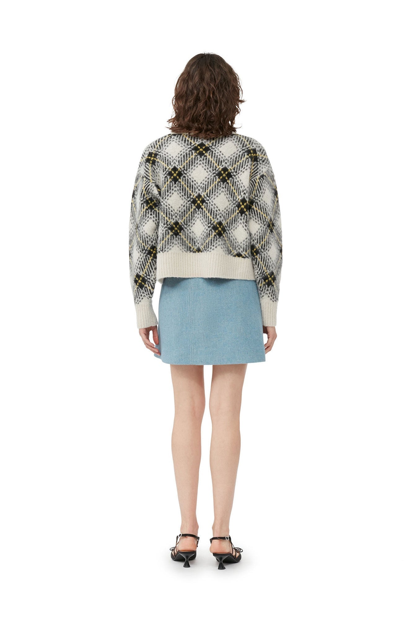 Twill Wool Suiting Mini Skirt | Heather