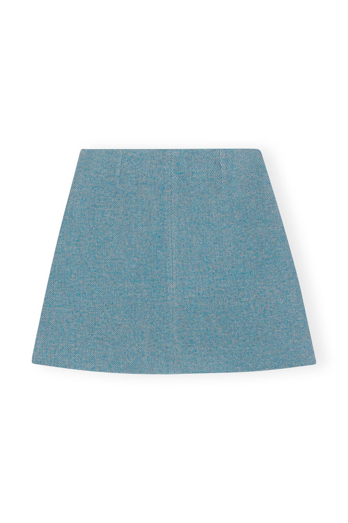 Twill Wool Suiting Mini Skirt | Heather