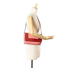 Celine | Pre-Owned Leather Frame Shoulder Bag | Pink/Salmon/Red