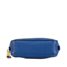 Prada | Pre-Owned Vitello Daino Cosmetic Pouch | Blue