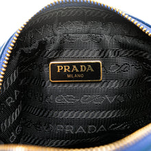 Prada | Pre-Owned Vitello Daino Cosmetic Pouch | Blue