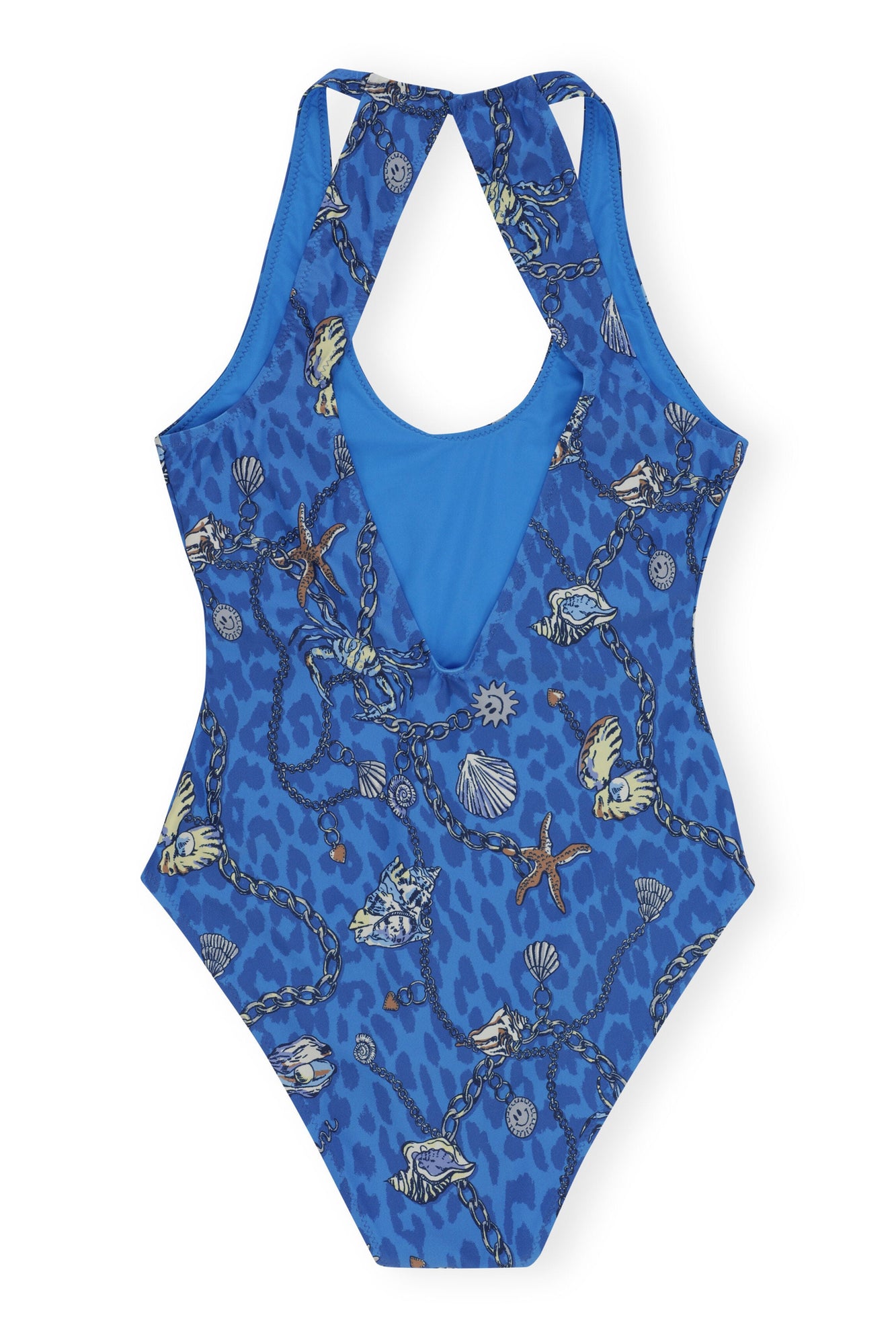 U Neck Cutout Swimsuit | Sea Treasure Cloisonne