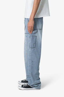 Ultra Baggy Jacquard Carpenter Pants | Grey
