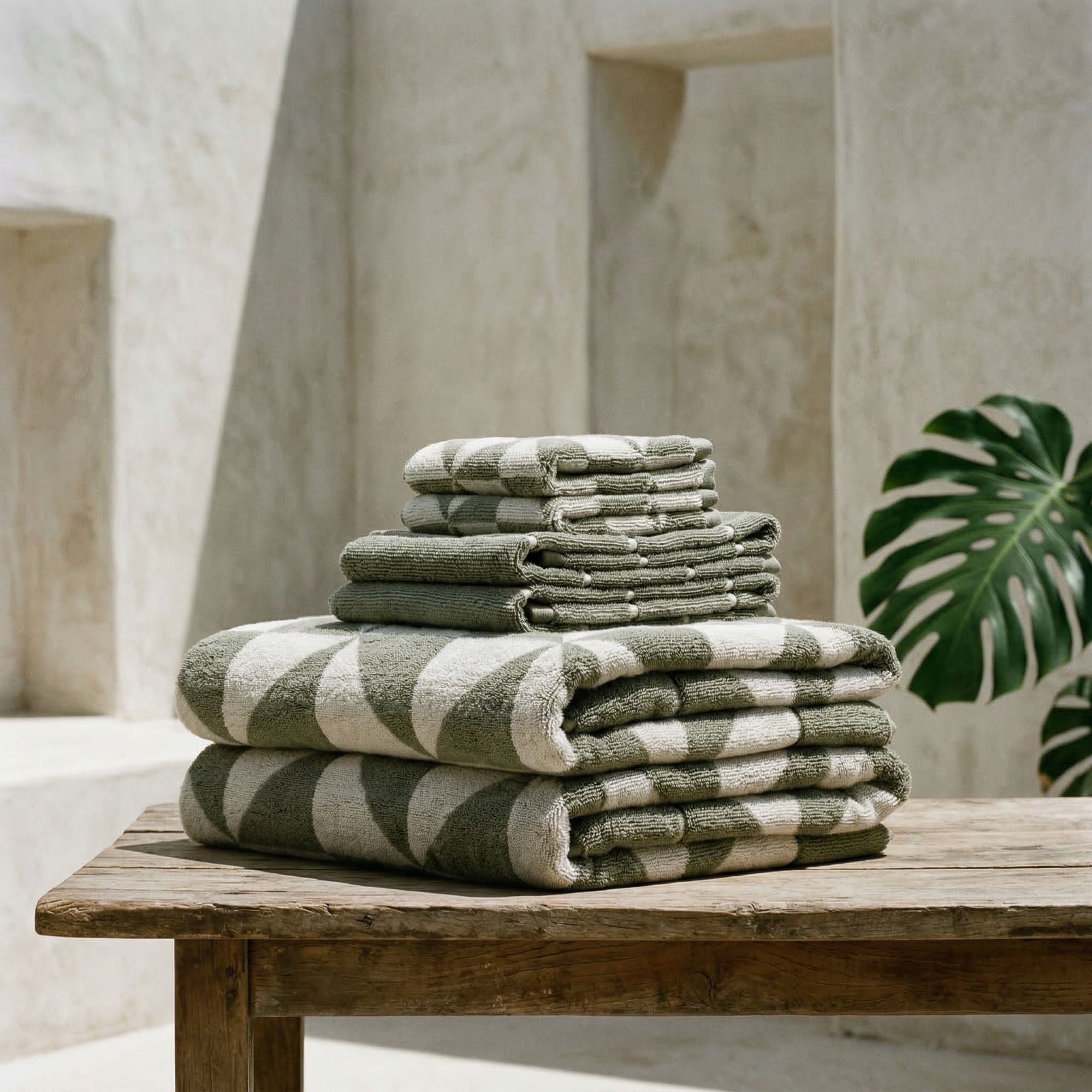 Umbra Australian Cotton Towels | Sage/Ecru