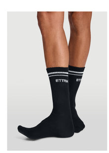Unisex Half-Crew Socks | Black