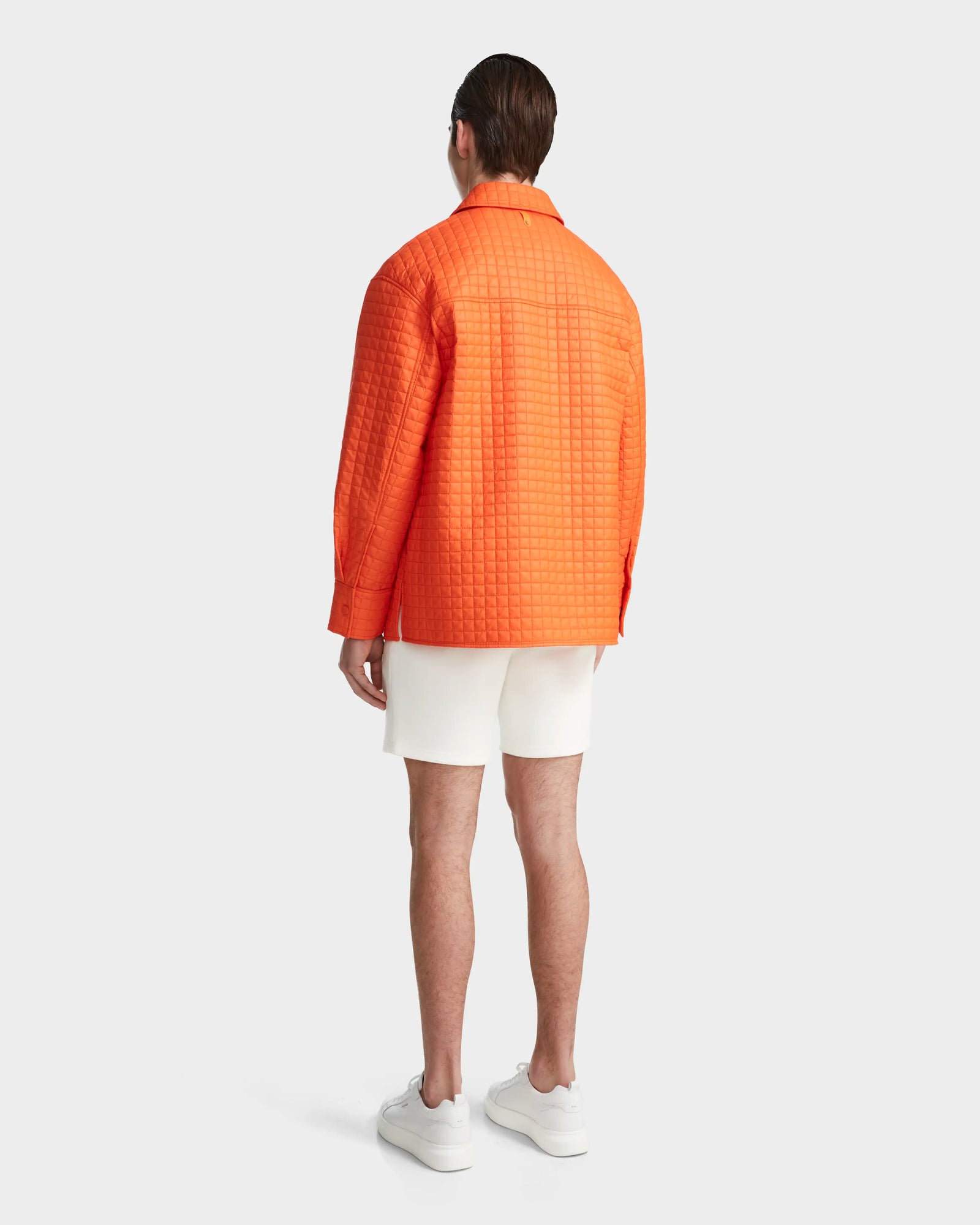 Unisex | KERRY Quilted Shirt Jacket | Orange Sorbet