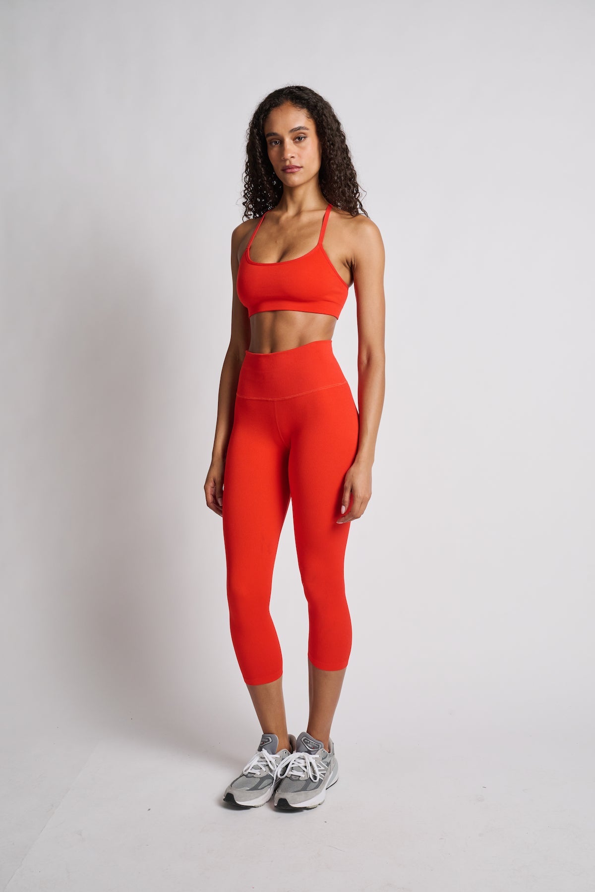 Love & Sports | Sprinter Seamless Cropped Legg | Poppy