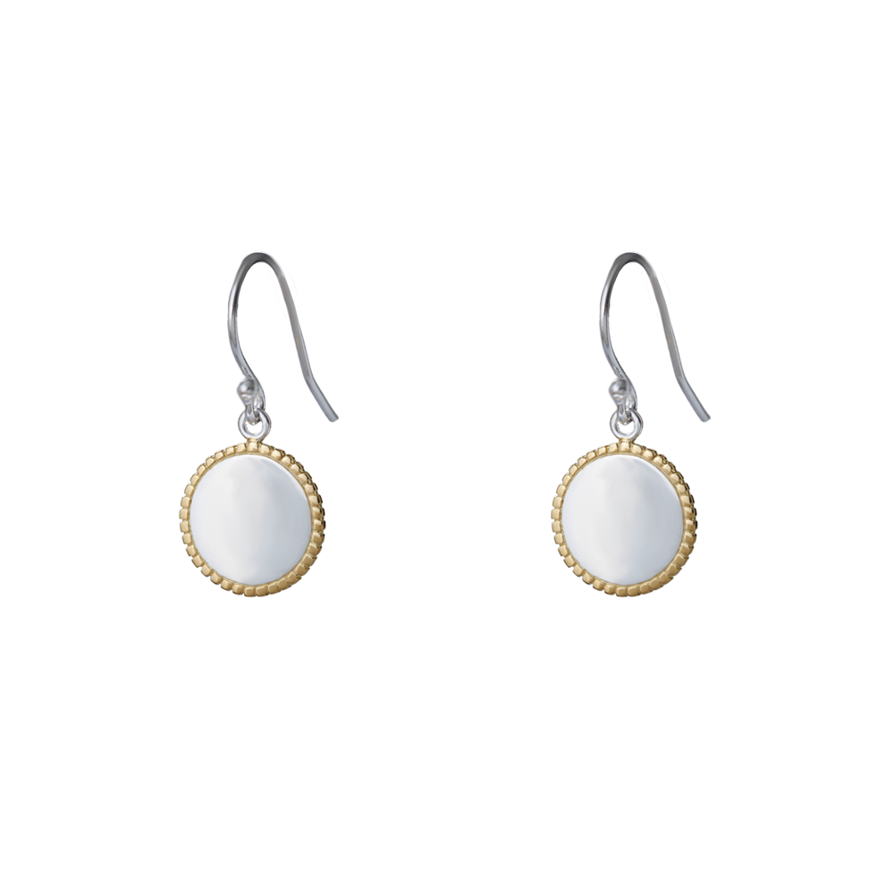 The Engravable Circle Pendant Earring | 18K Yellow Gold-Plated
