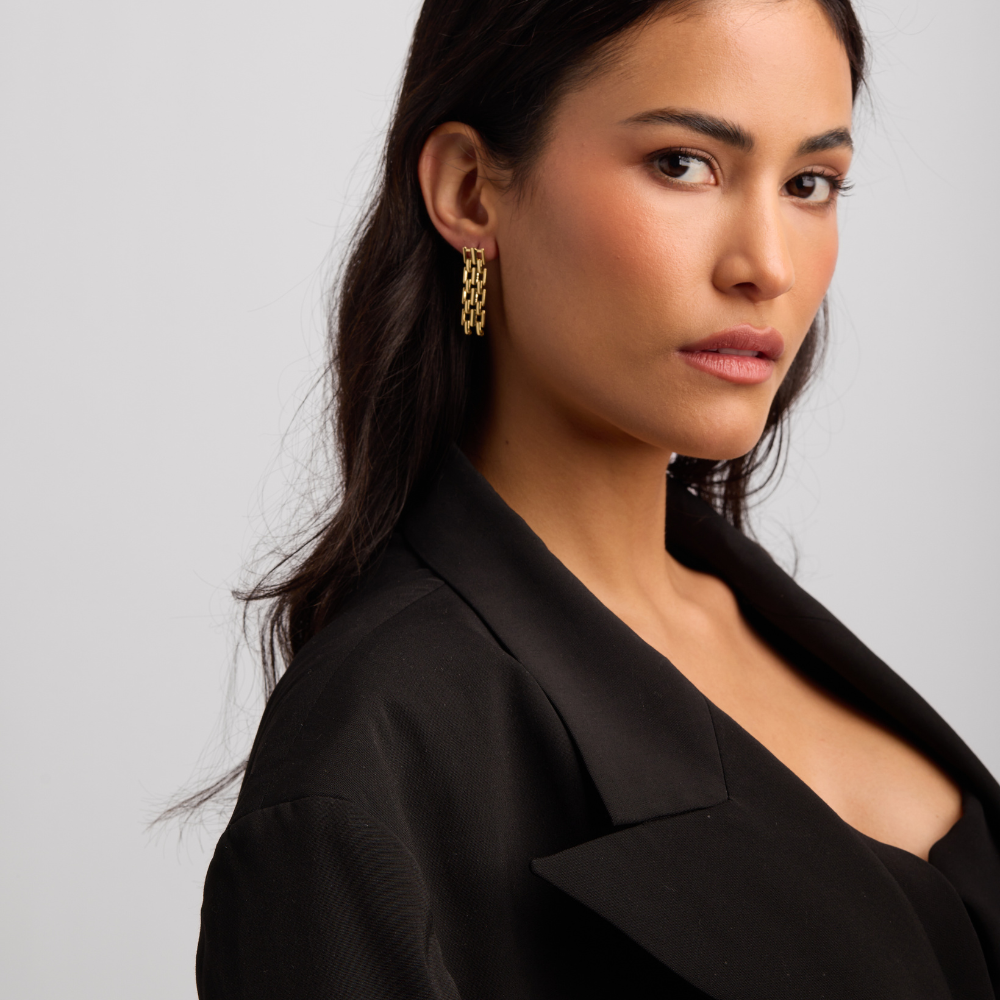 Panthera Link Earring | Gold-Plated