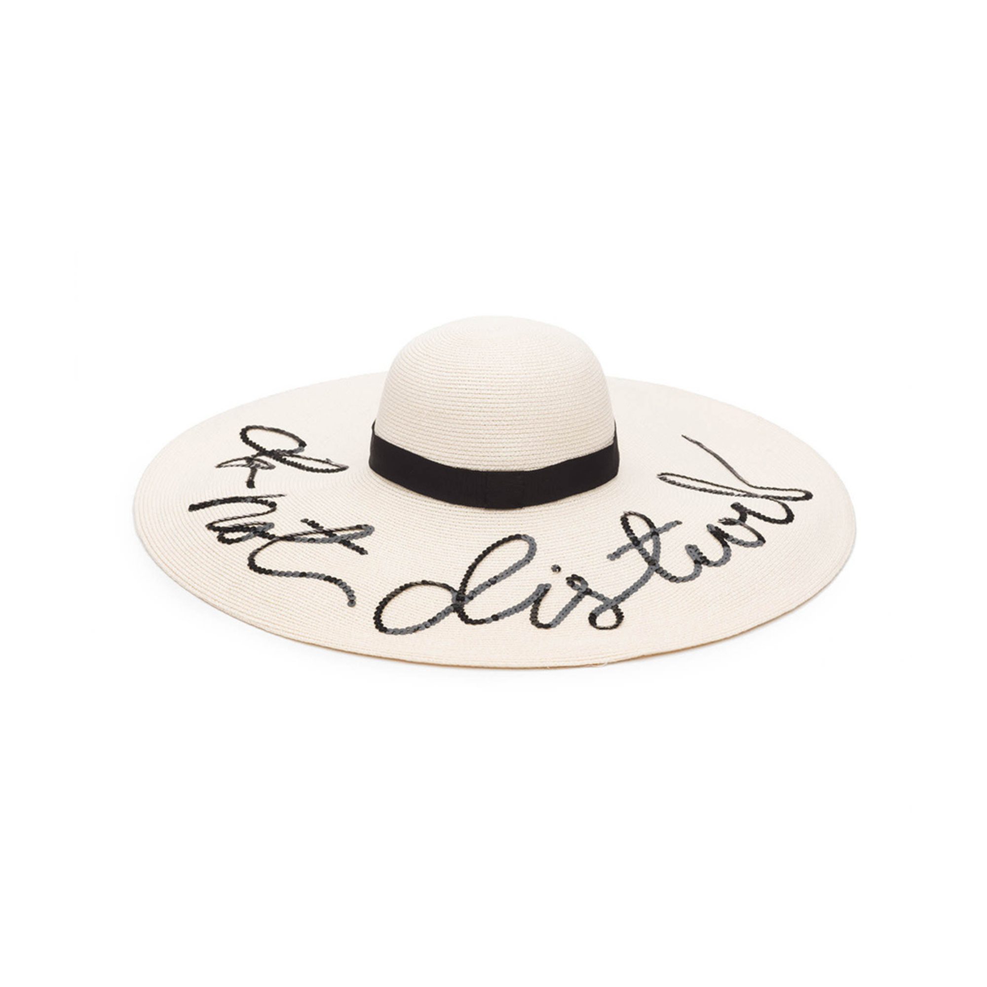 Sunny 'Do Not Disturb' Toyo Sunhat | Ivory
