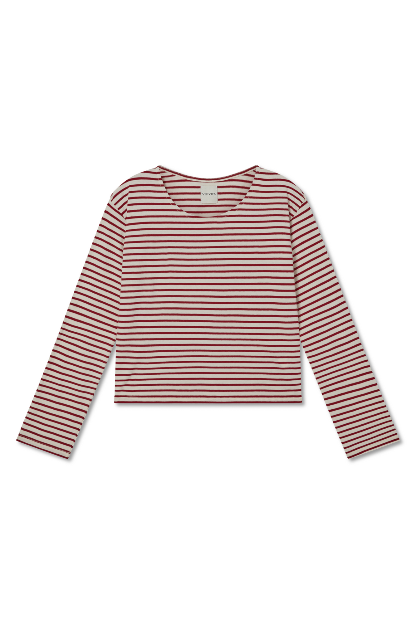 Camille Striped Top | Classic Red Stripe