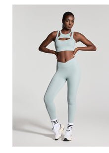 V-Cut Scrunch Leggings | Mist