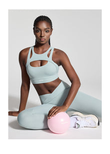 V-Cut Scrunch Leggings | Mist