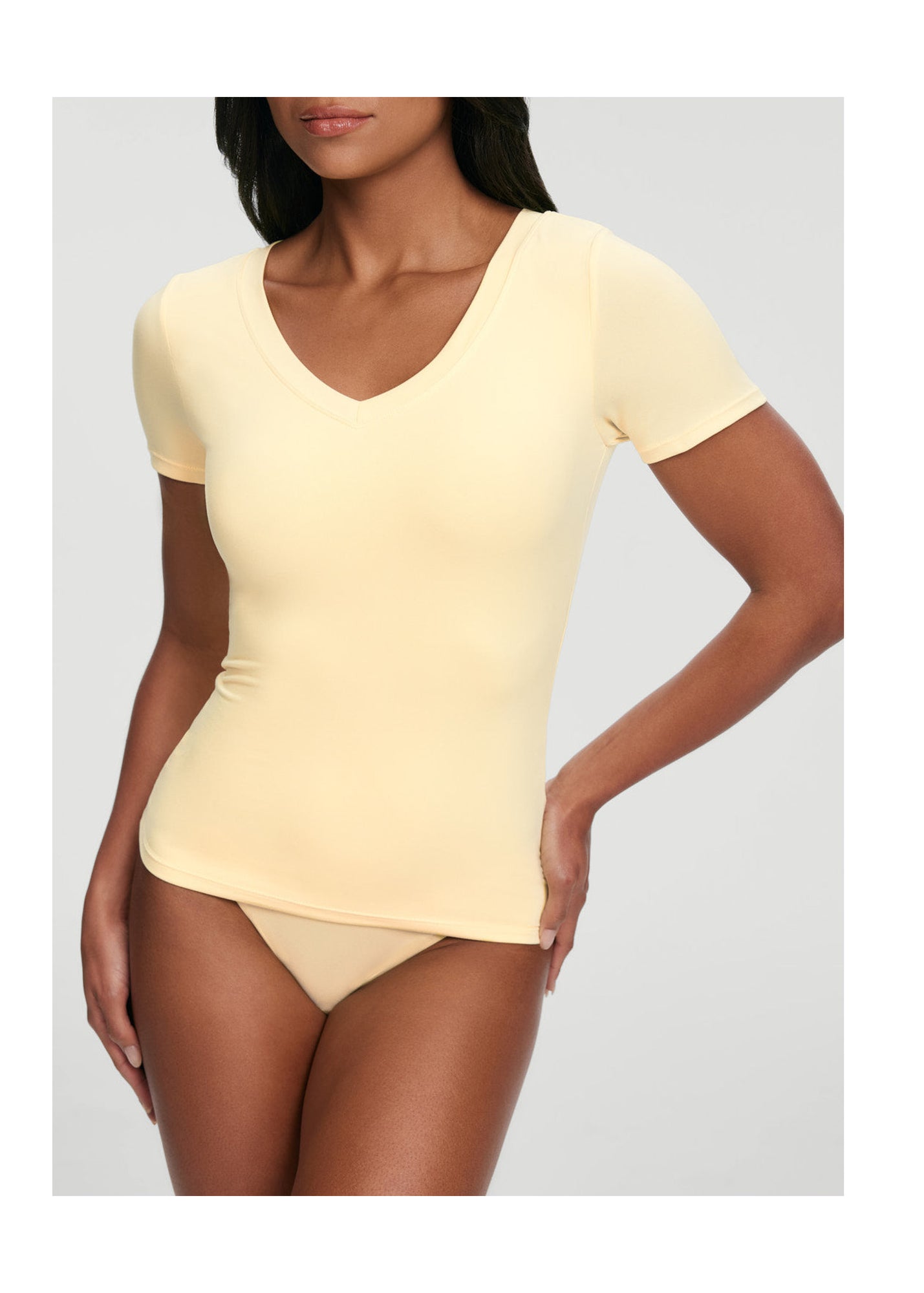 V-Neck T-shirt | Lemon Meringue