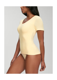 V-Neck T-shirt | Lemon Meringue