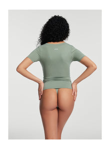 V-Neck T-shirt | Sage Green