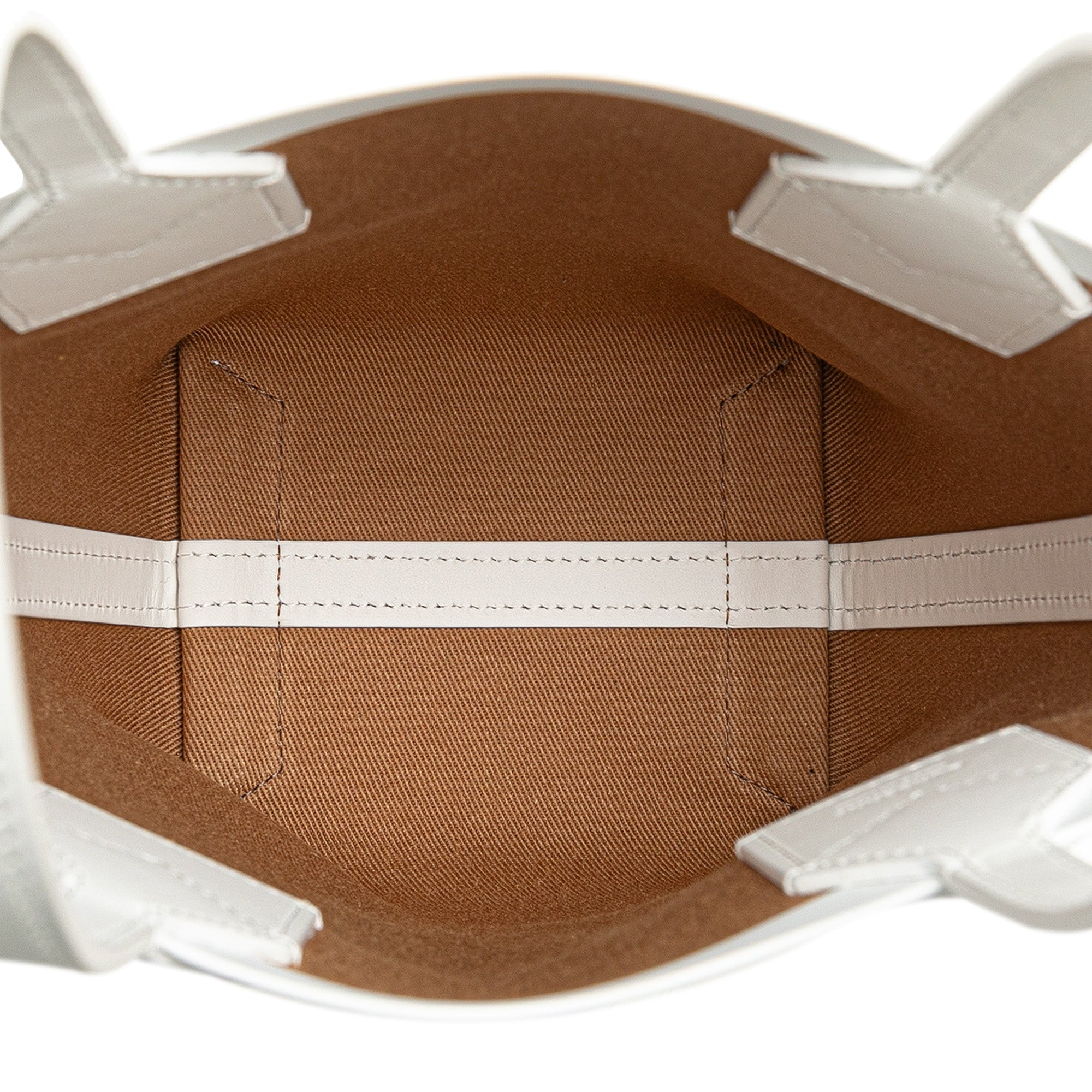 Burberry | Pre-Owned Mini House Check Canvas London Tote | Brown/Beige/White