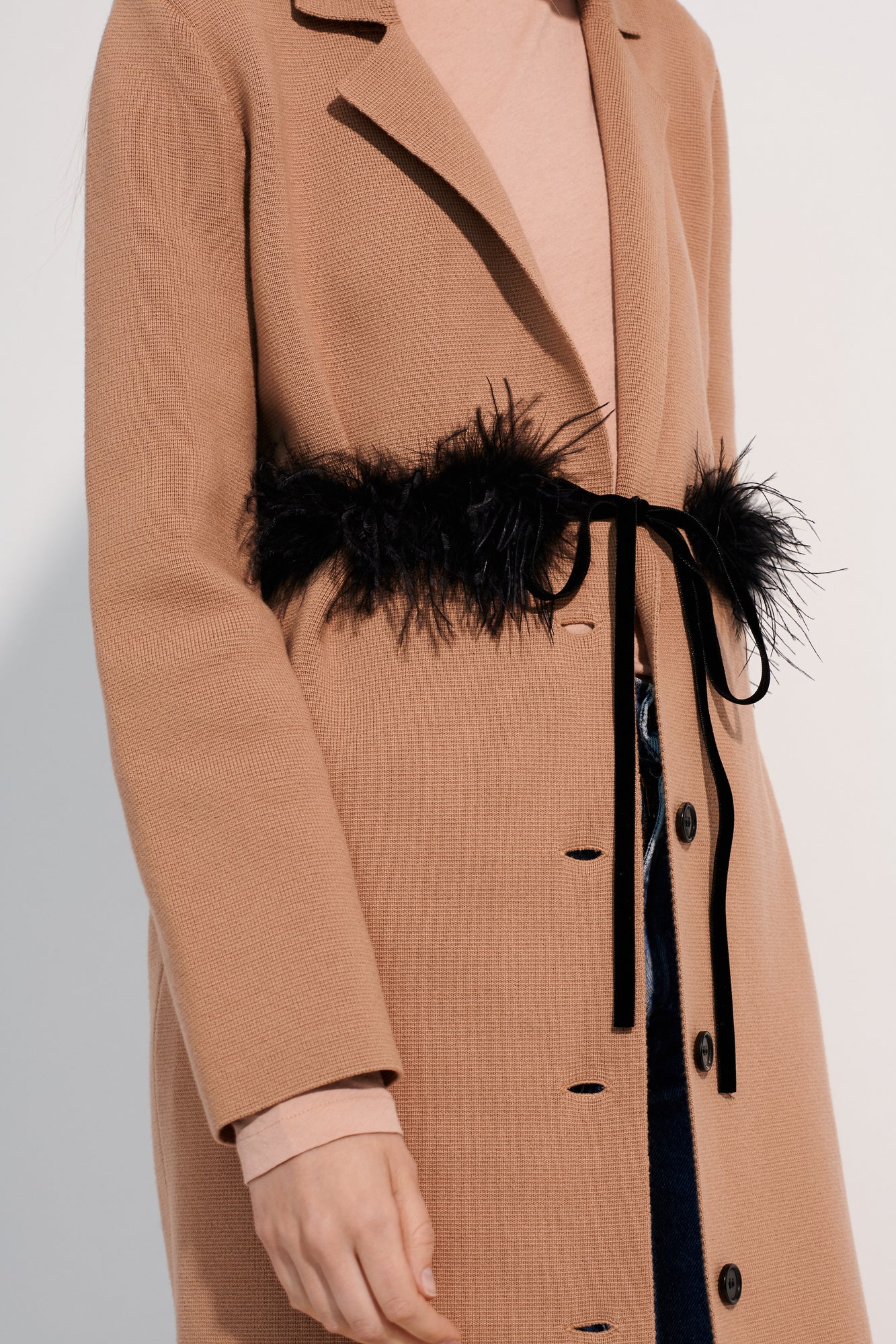 Valentine Feather Belt | Black