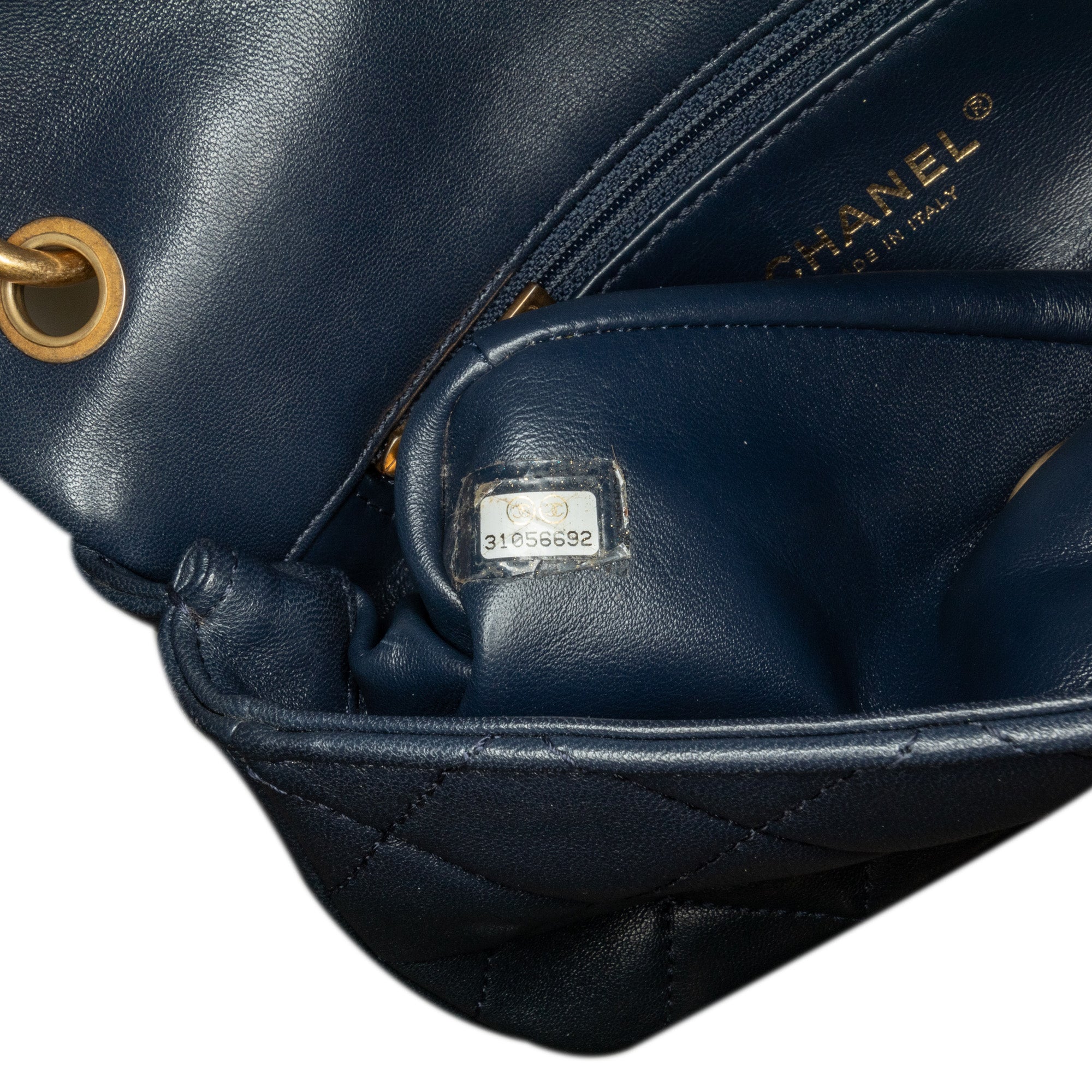Chanel | Pre-Owned Quilted Lambskin Chain is More Flap | Blue/Navy