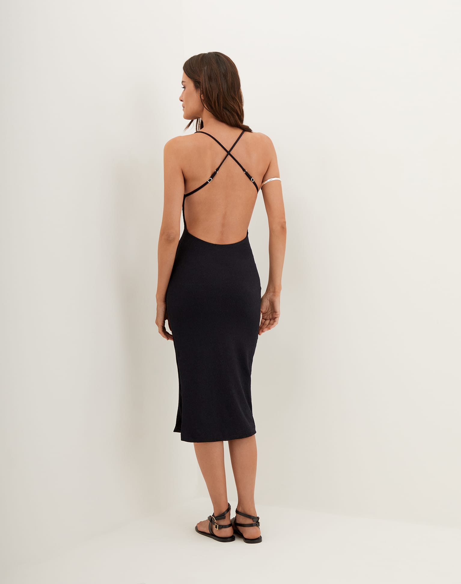 Firenze Isabela Midi Dress | Black