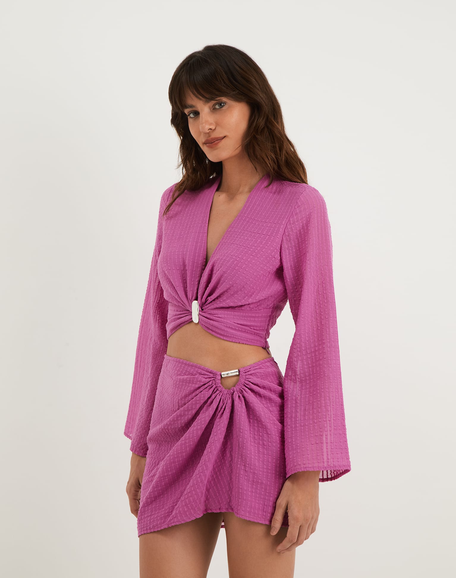 Aurora Mini Skirt - French Rose XS