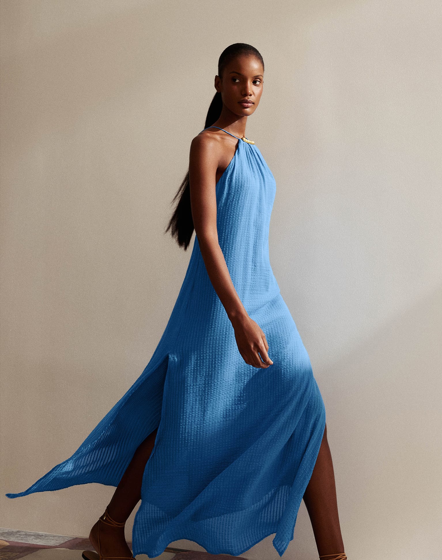 Lily Long Dress - Beach Front XS