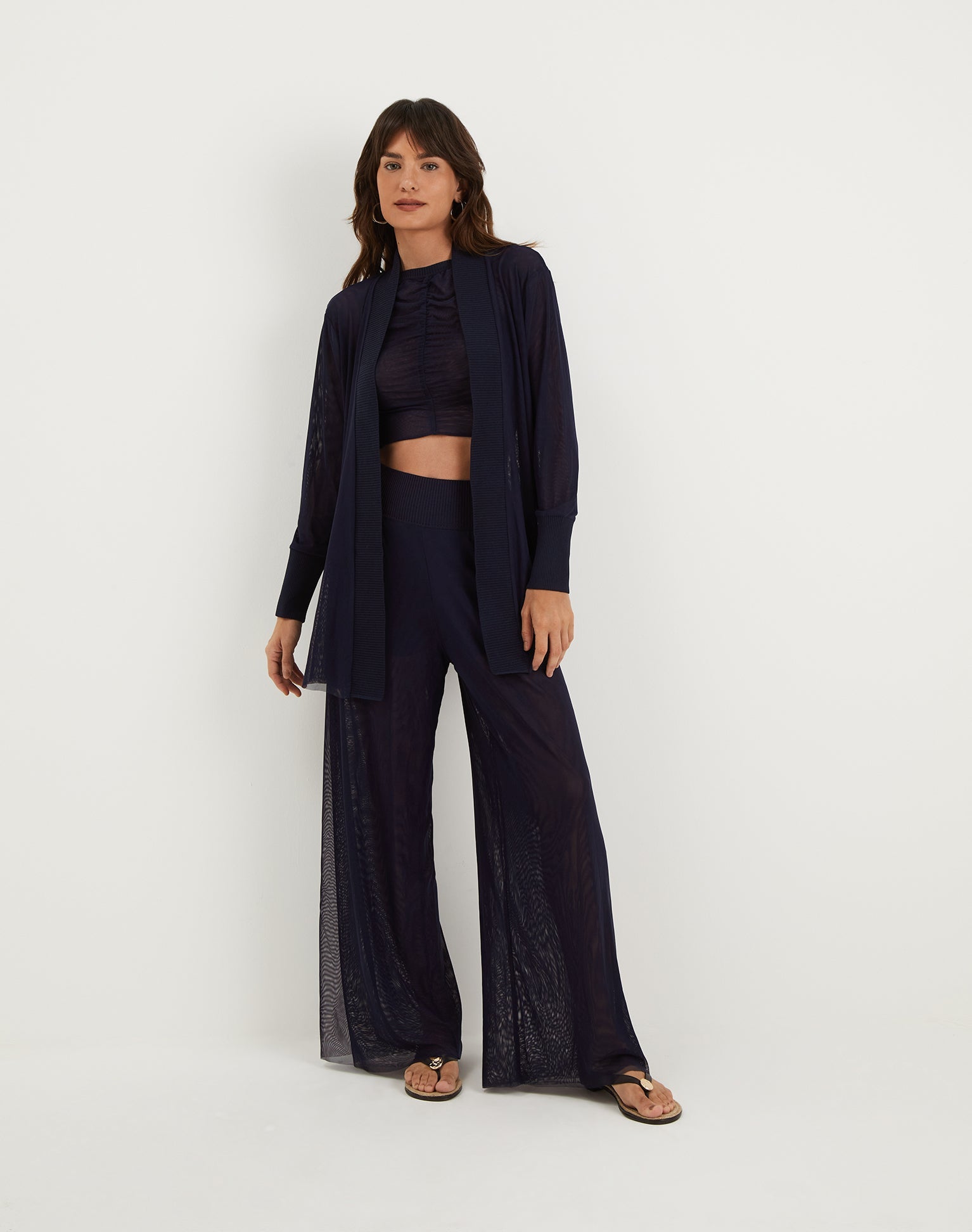 Sia Open Cardigan - Sailboat XS