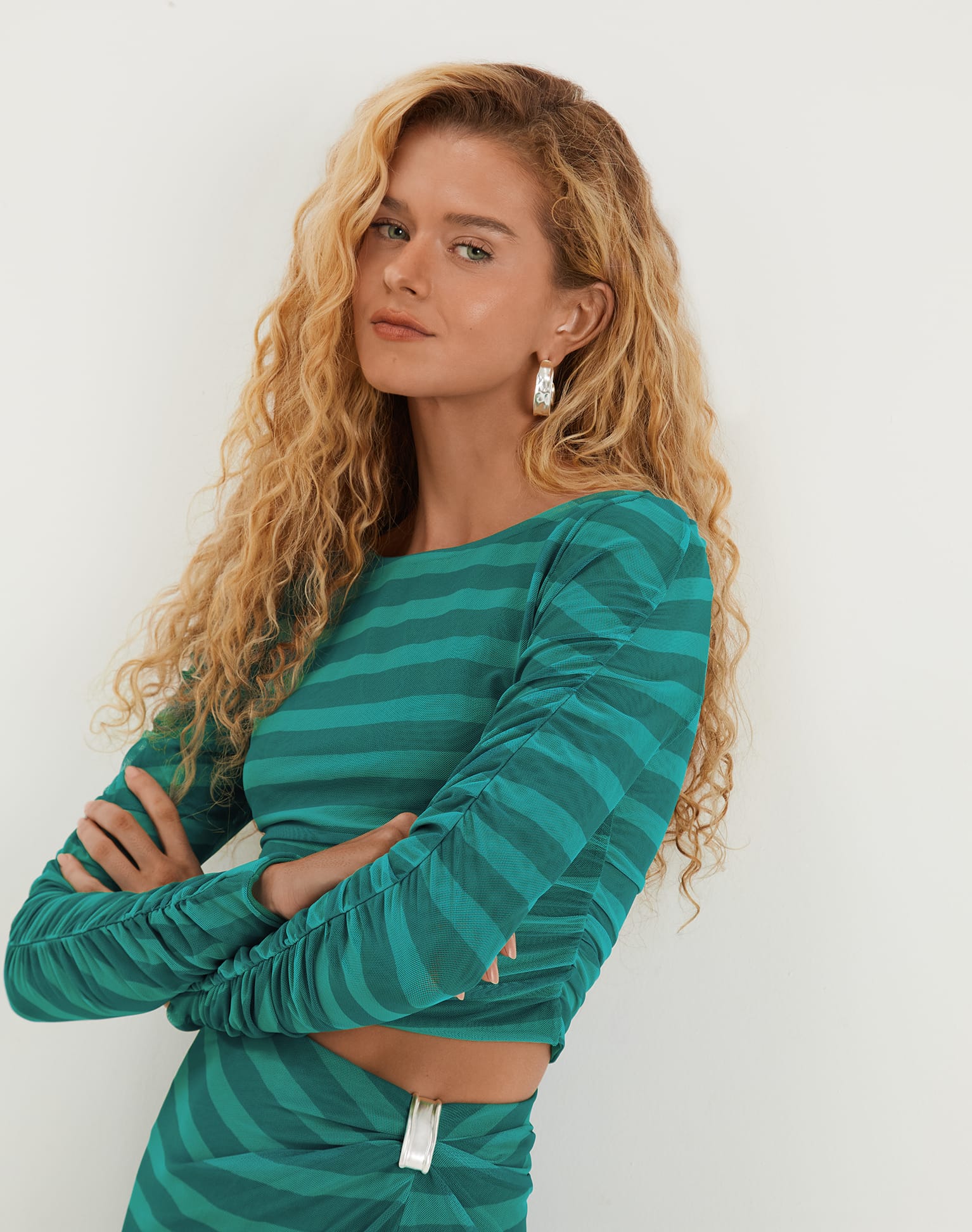 Mira Long Sleeve Blouse - Harmonie Yacht XS