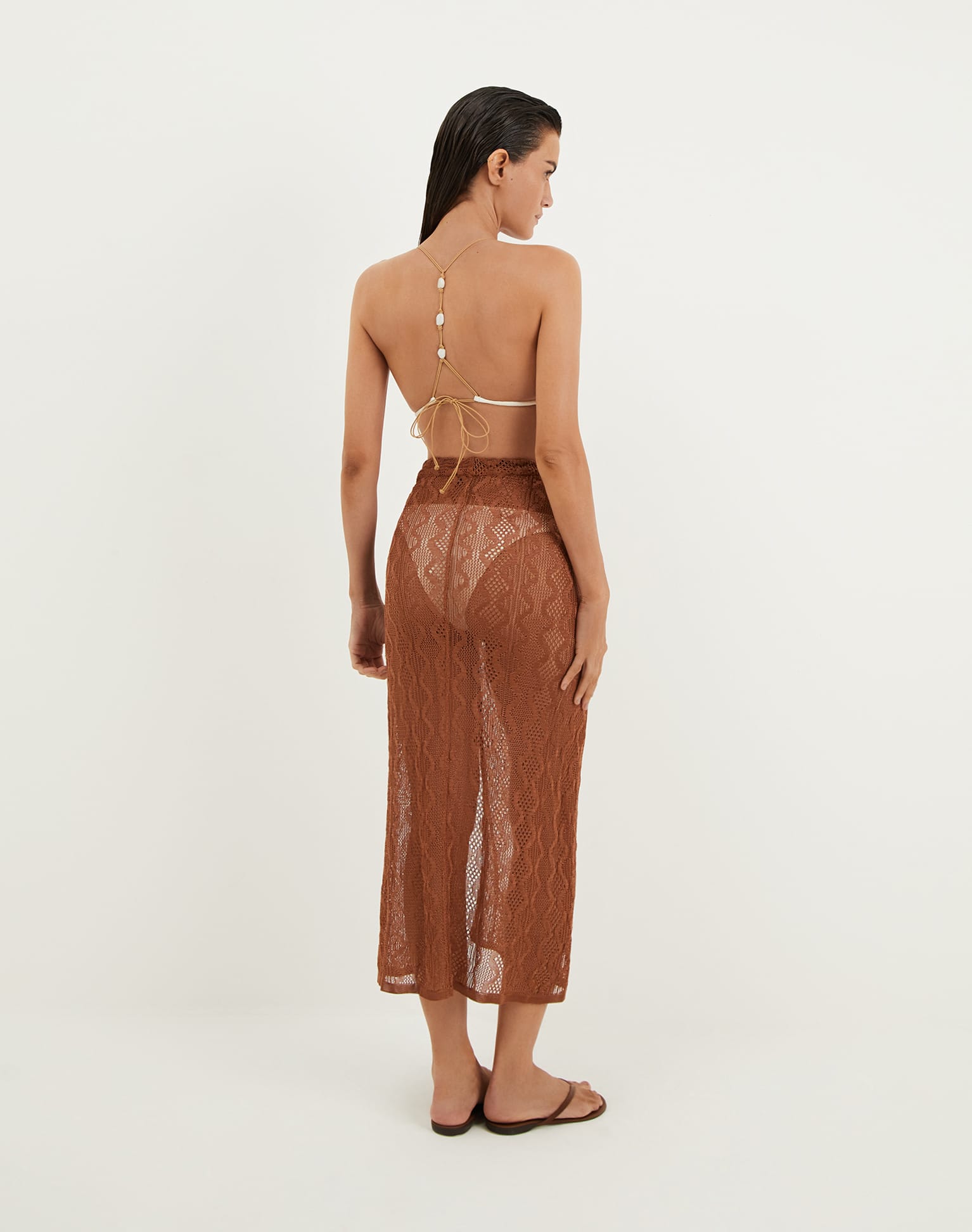 Knit Karen Midi Skirt - Eclair XS