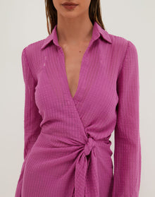 Mirian Long Cover Up - French Rose XS