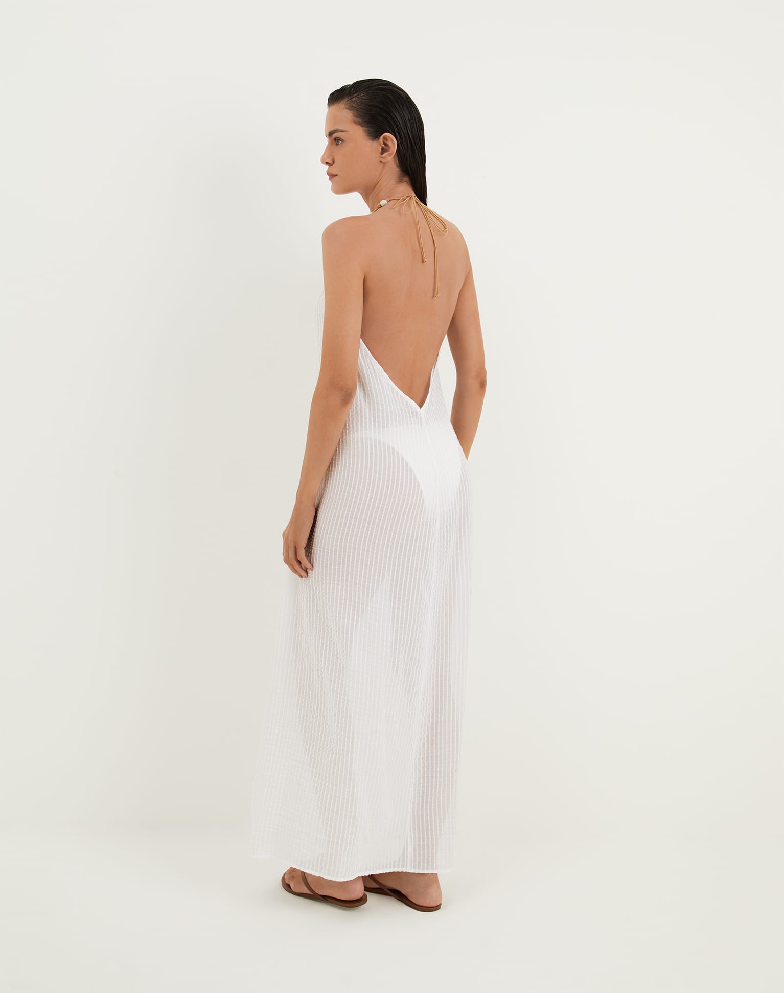 Cloe Long Cover Up - Off White XS