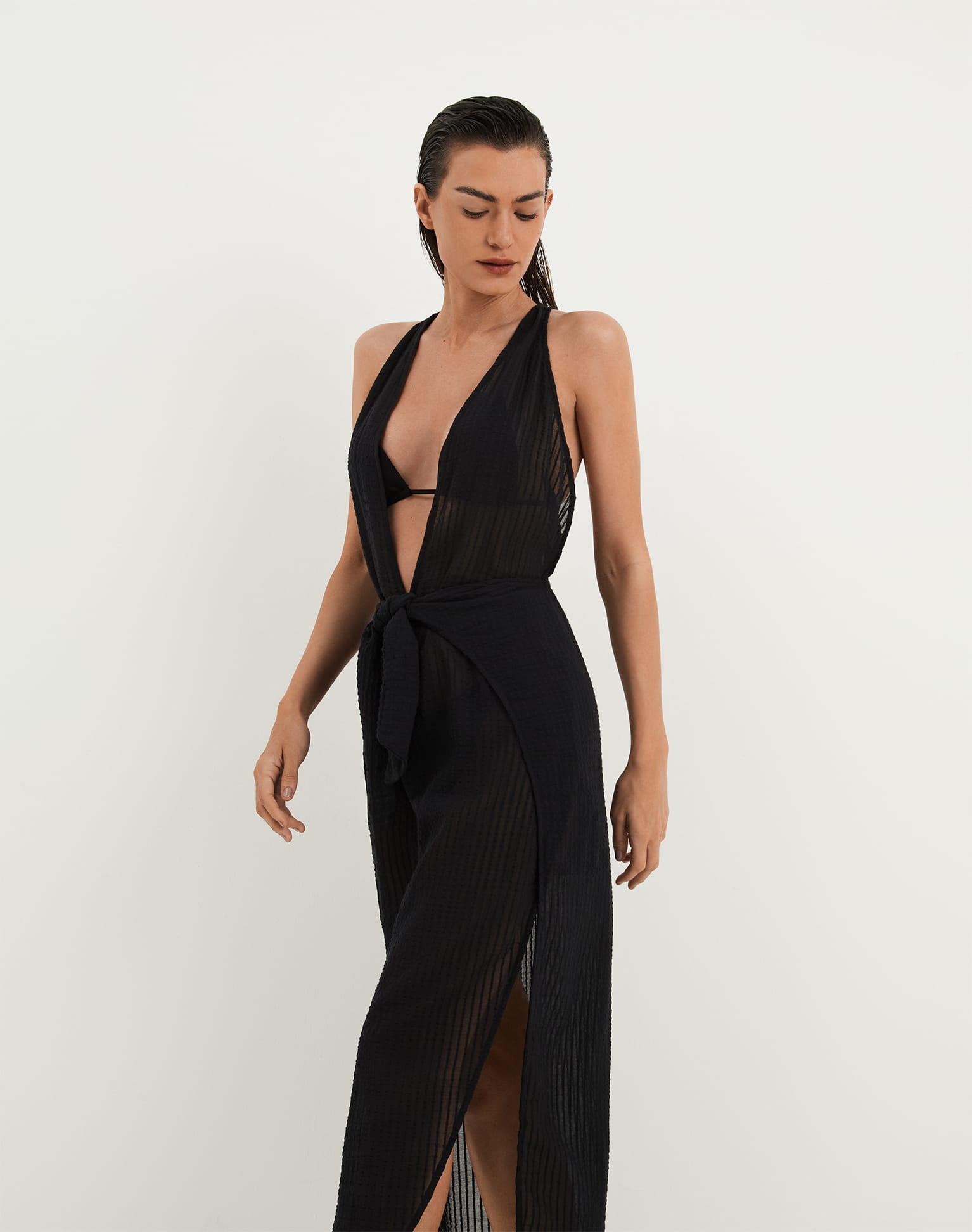 Ida Long Cover Up - Black XS