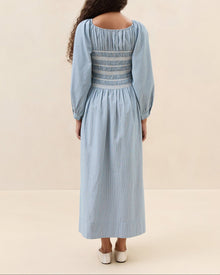 Color: Blue/Cream Stripe