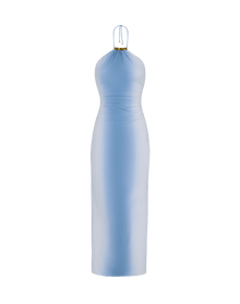 Dayton Halter Midi Dress | Blue Moon
