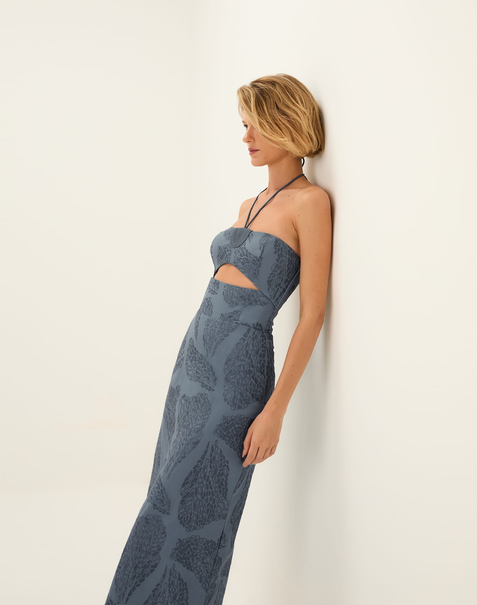 Yara Midi Dress - Embroidered West Coast XS