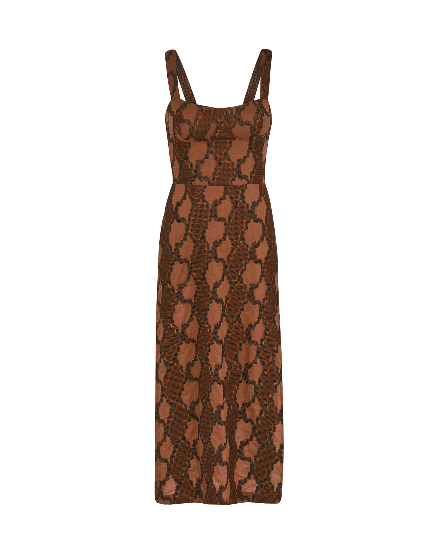 Coen Midi Dress - Embroidered Devotion XS