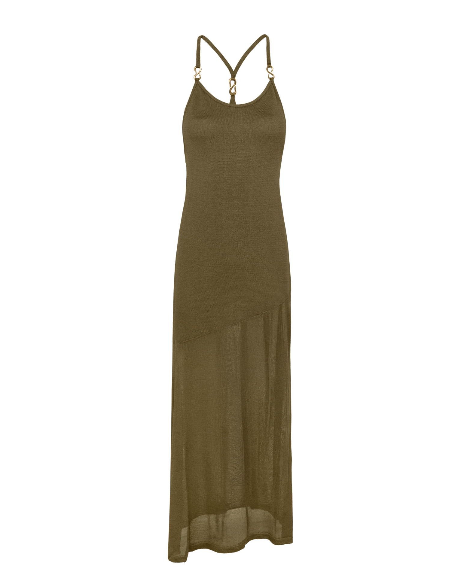 Knit Daphne Long Dress | Evergreen