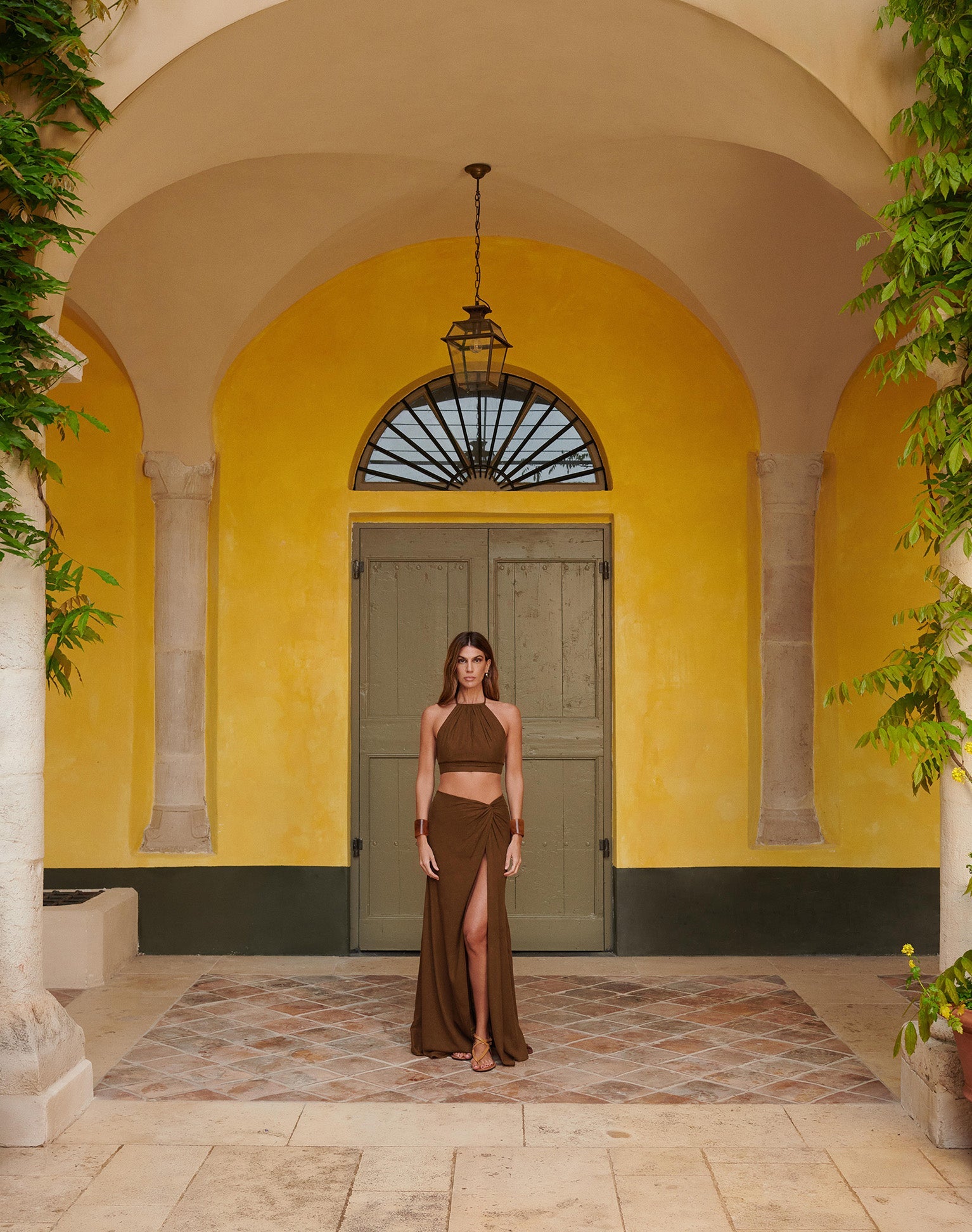 Sirene Long Skirt - Brown XS
