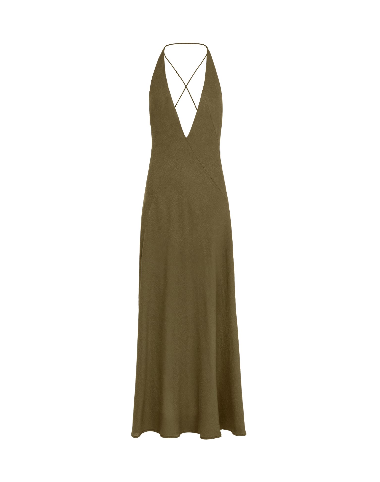Marbella Long Dress - Evergreen XS