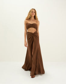 Sirene Micro Tube Top - Brown XS