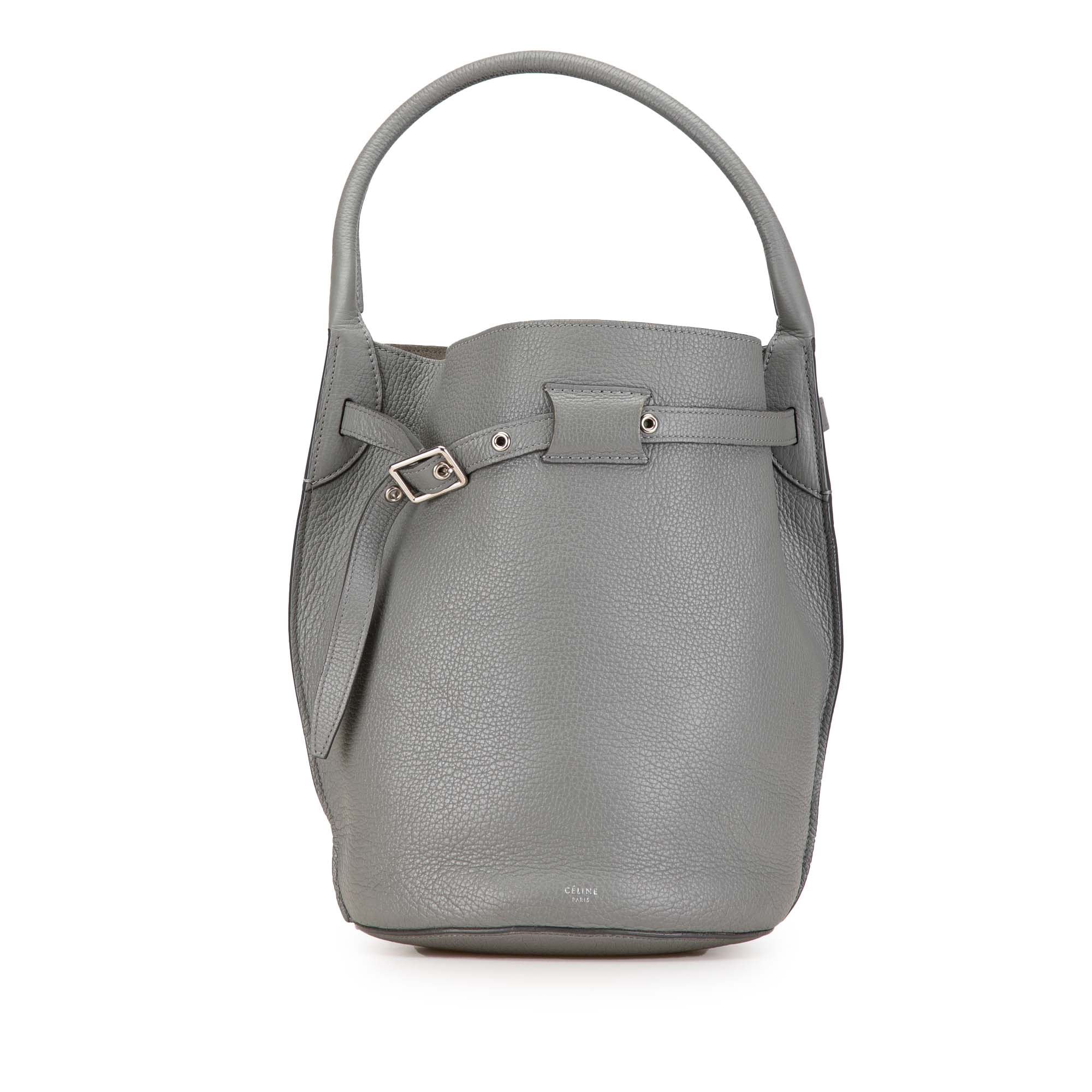 Celine | Pre-Owned Leather Big Bag Bucket | Brown/Beige