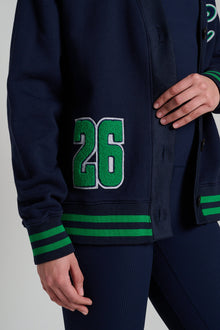Soul by SoulCycle | Varsity Cardigan | Navy