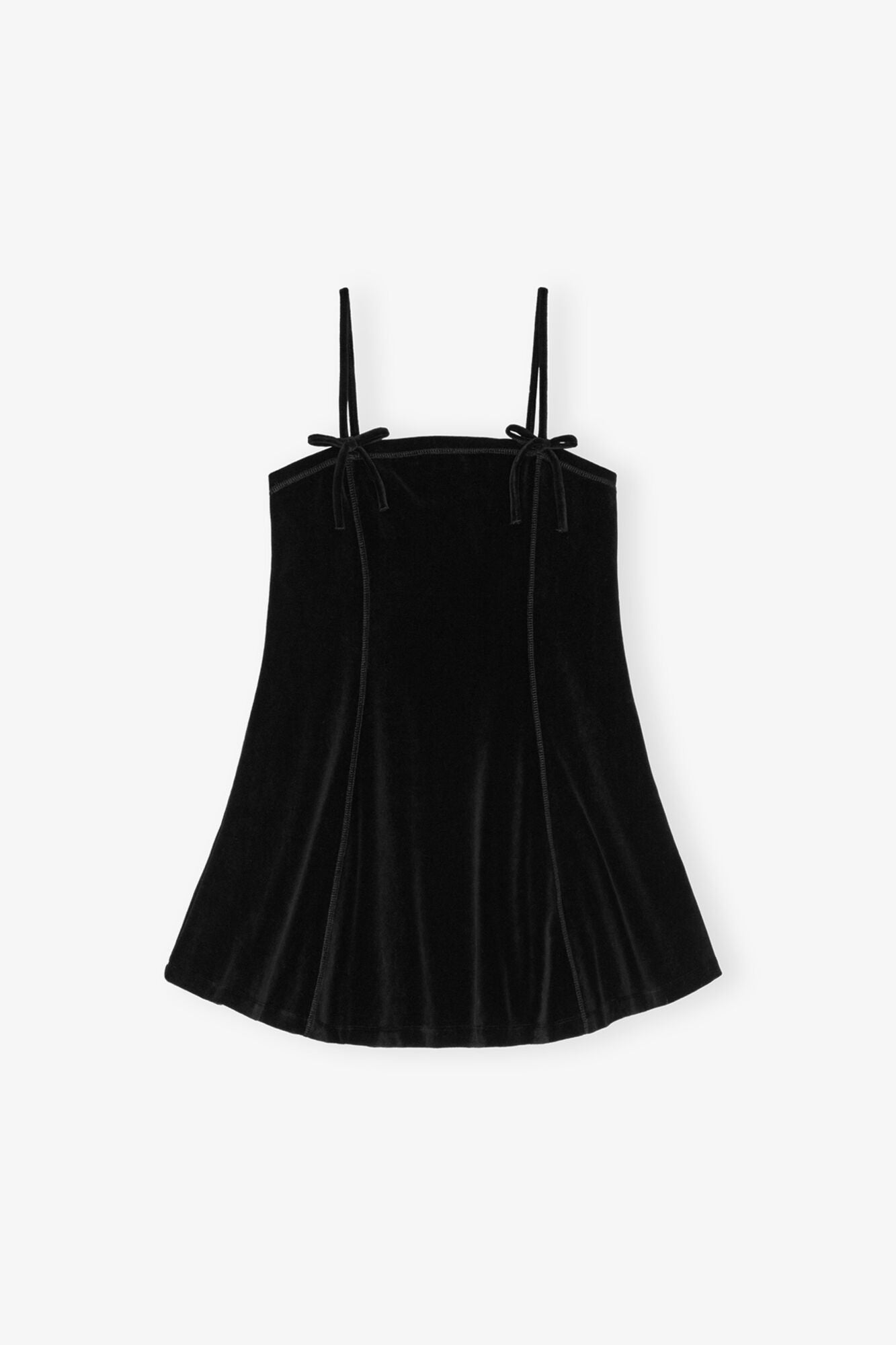 Velour Mini Dress | Black