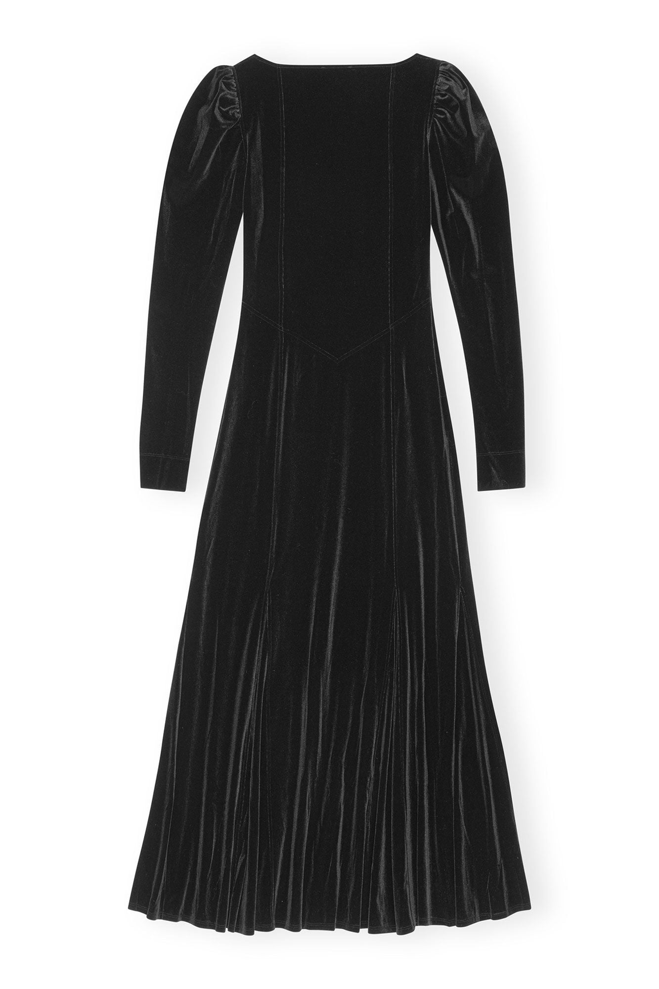 Velvet Jersey Maxi Dress | Black