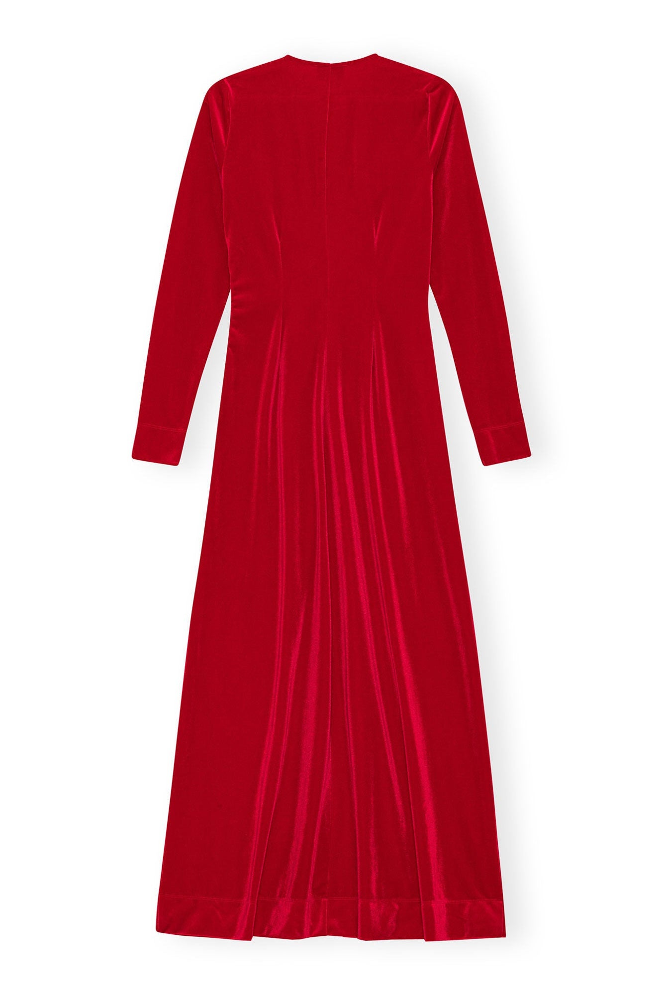 Velvet Jersey Twist Long Dress | Savvy Red