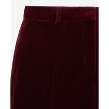 Velvet Suit Trousers | Women | Burgundy