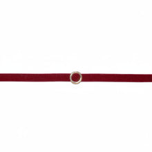 Velvet Ring Choker | Gold-Plated/Burgundy