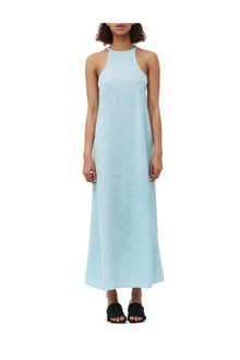 Viscose Jacquard Slip Dress | Corydalis Blue