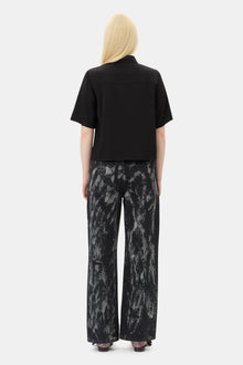 Viscose Twill Shirt | Black